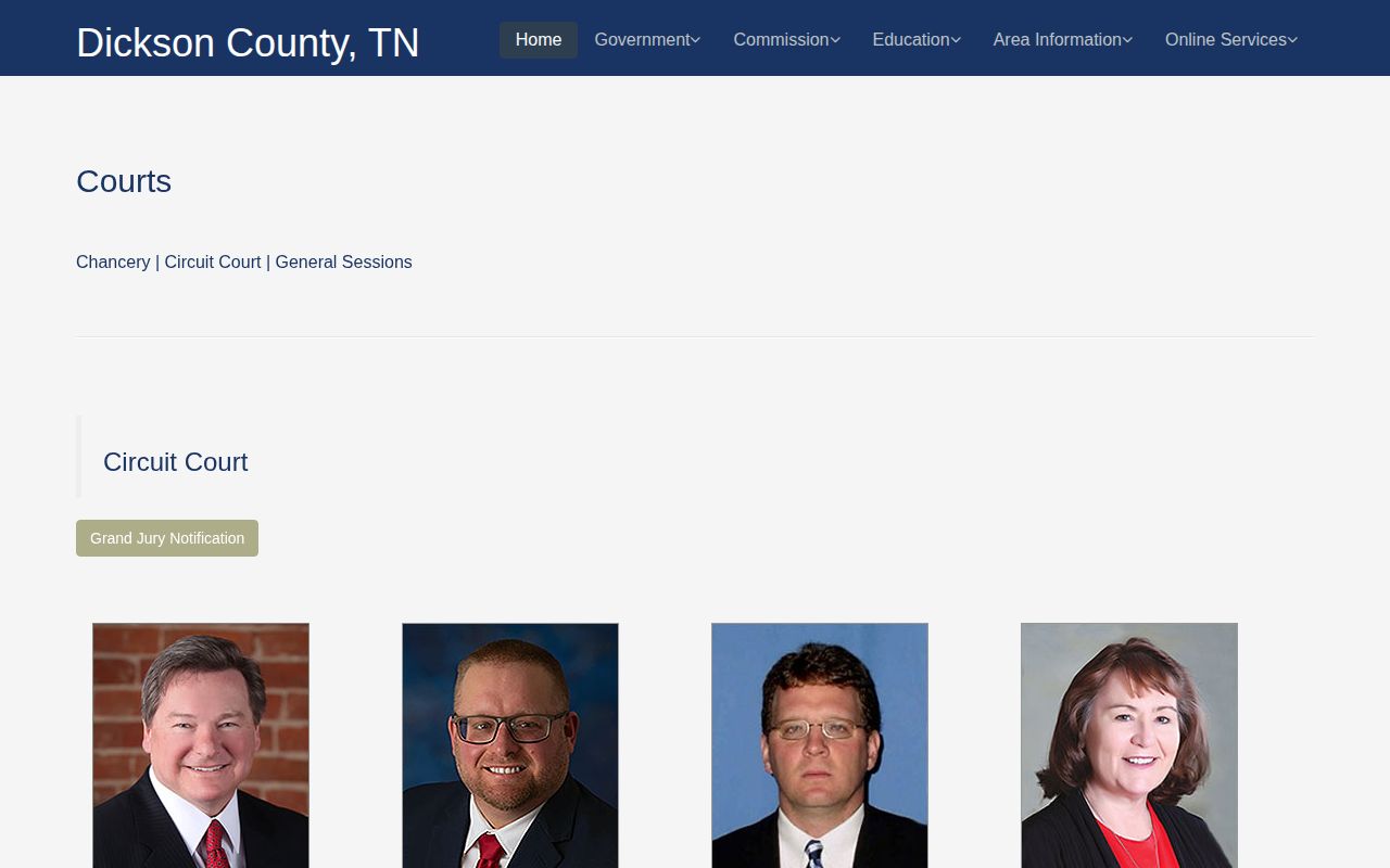 Dickson County Circuit Court official Charlotte source for arrest disposition records